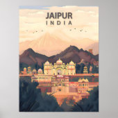 Jaipur – Indiase Koninklijke Roze Stad Poster (Voorkant)