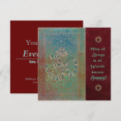 Jaipur - Kaart, Uitnodiging (Voorkant / Achterkant)