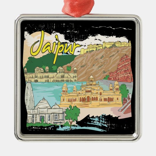 Jaipur Metalen Ornament (Voorkant)