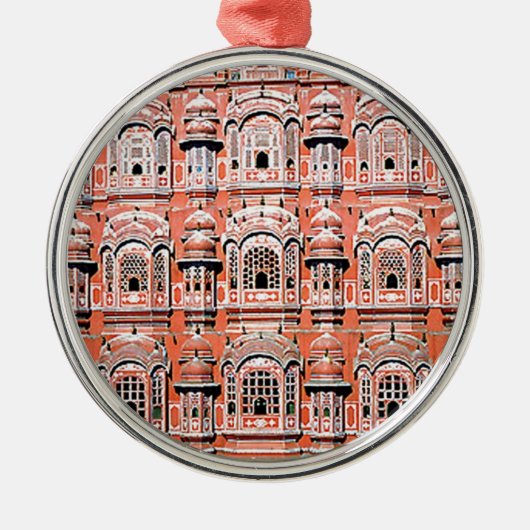 jaipur palace india metalen ornament (Voorkant)