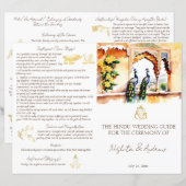 Jaipur pauwen Indiase huwelijksrituelen programma (Voorkant / Achterkant)