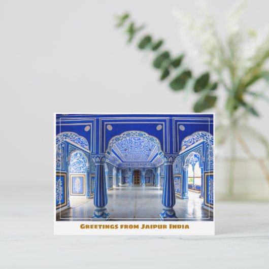 Jaipur Stad Plaats in Jaipur India Briefkaart (Staand voorkant)