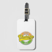 Jaipur vintage stijl logo bagagelabel (Voorkant (verticaal))