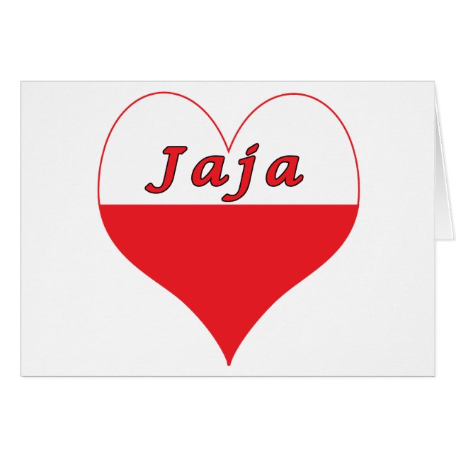 Jaja Poland Heart (Voorkant Horizontaal)