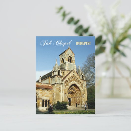Ják Chapel, Vajdahunyad Castle, Boedapest, Hongari Briefkaart (Staand voorkant)