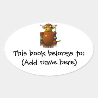 Jak die met Jojo's speelt Ovale Sticker
