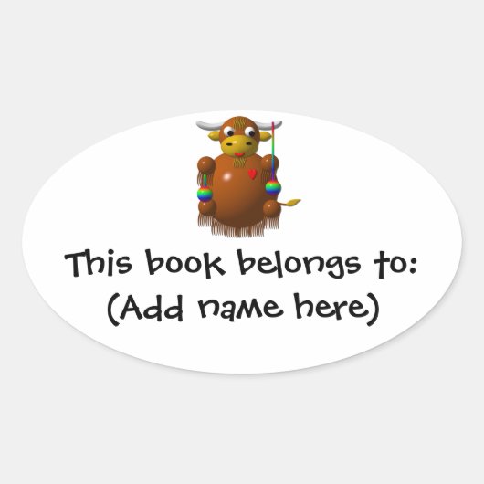 Jak die met Jojo's speelt Ovale Sticker (Voorkant)