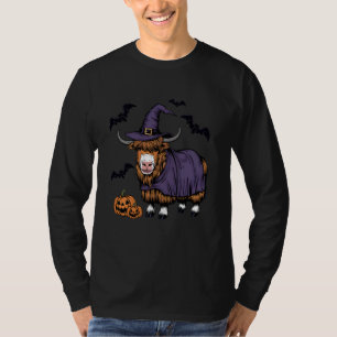 Jak Halloween kostuum enge pompoen vleermuis heks T-shirt