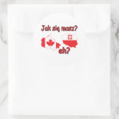 Jak Sie Masz? Hé? Ronde Sticker (Tas)
