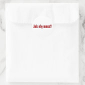 jak sie masz? - Hoe gaat het met u Ronde Sticker (Tas)
