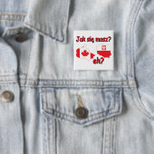 Jak Sie Masz? Vierkante Button 5,1 Cm (In situ)