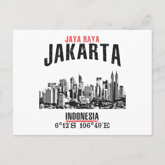 Jakarta Briefkaart (Voorkant)