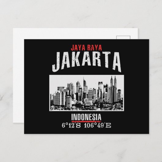 Jakarta Briefkaart (Voorkant / Achterkant)