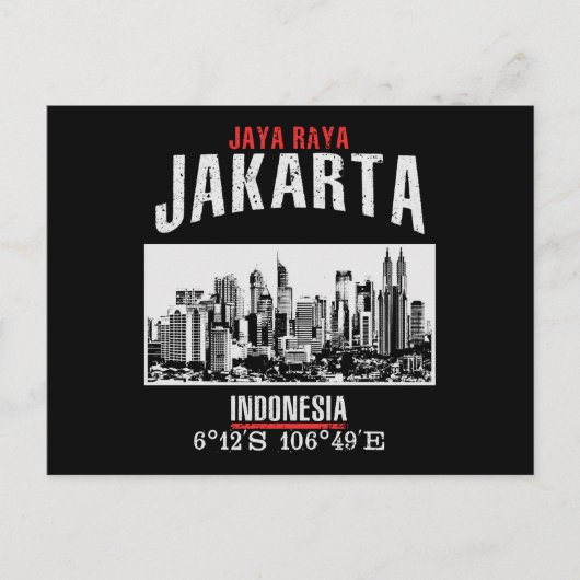 Jakarta Briefkaart (Voorkant)