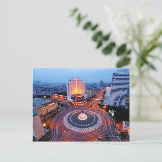 Jakarta Cityscape Briefkaart (Staand voorkant)