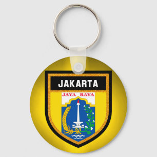 Jakarta Flag Sleutelhanger