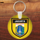 Jakarta Flag Sleutelhanger (Voorkant)
