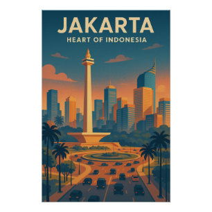 JAKARTA – Hart van Indonesië’. Perfect Poster