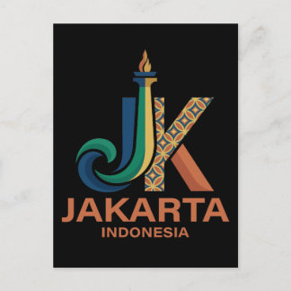 Jakarta Indonesia Southeast Asia Briefkaart