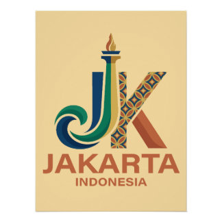 Jakarta Indonesia Southeast Asia Perfect Poster