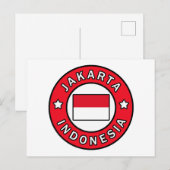 Jakarta Indonesië Briefkaart (Voorkant / Achterkant)