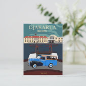 jakarta Indonesië java Travel waterverf Briefkaart (Staand voorkant)