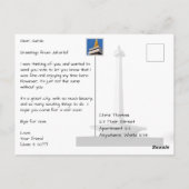 Jakarta Indonesië met Nationaal Monument Modern Briefkaart (Achterkant)