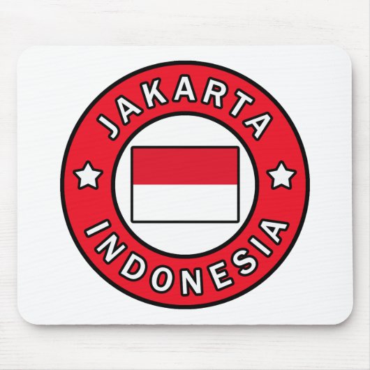 Jakarta Indonesië Muismat (Voorkant)