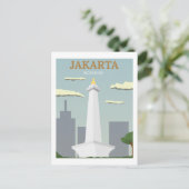 Jakarta, Indonesië, reistoiland Briefkaart (Staand voorkant)