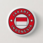 Jakarta Indonesië Ronde Button 5,7 Cm (Voorkant)