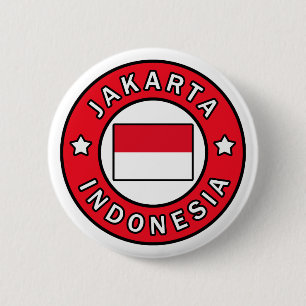 Jakarta Indonesië Ronde Button 5,7 Cm