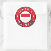 Jakarta Indonesië Ronde Sticker (Tas)