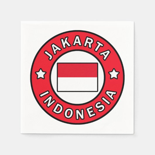 Jakarta Indonesië Servet (Voorkant)