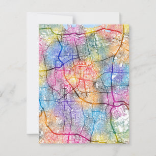 Jakarta Indonesië Stadsplattegrond Briefkaart