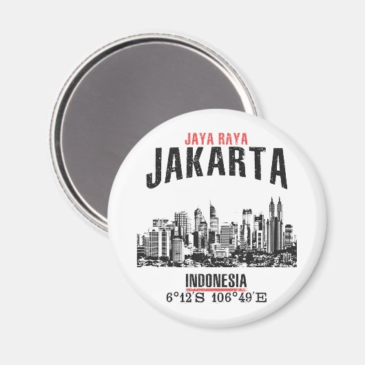 Jakarta Magneet (Voorkant / Achterkant)