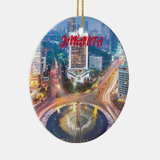 Jakarta Panorama keramiek Keramisch Ornament (Rechts)