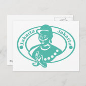 Jakarta Stamp Briefkaart (Voorkant / Achterkant)