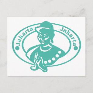 Jakarta Stamp Briefkaart