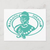 Jakarta Stamp Briefkaart (Voorkant)
