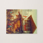 Jakarta Straat Koffie Shop  Legpuzzel (Horizontaal)