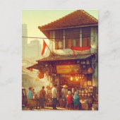 Jakarta Street Coffee Shop Feestdagenkaart (Voorkant)