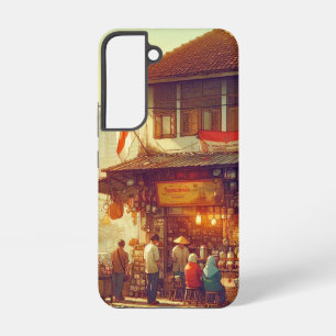 Jakarta Street Coffee Shop Samsung Galaxy Hoesje
