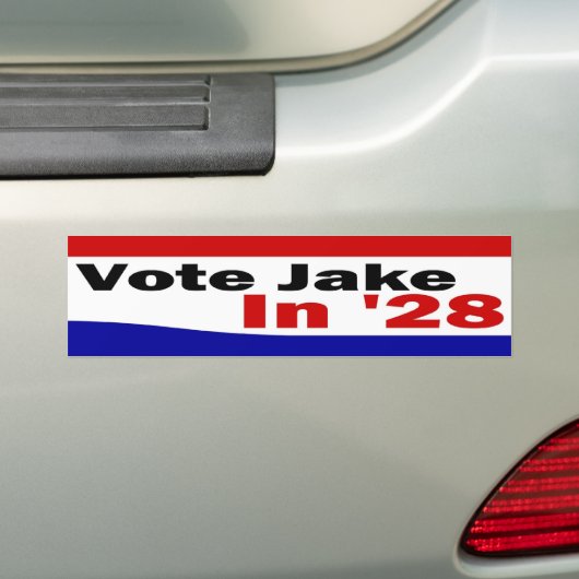 Jake '28 bumpersticker (Op auto)