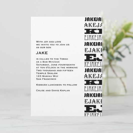 Jake Custom Kaart (Staand voorkant)