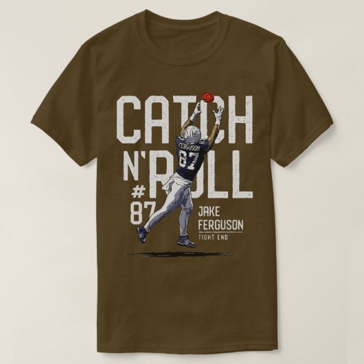 Jake Ferguson Dallas Catch N Roll TShirt 2 (Design voorkant)