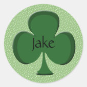 Jake Lucky Irish Shamrock Sticker (Voorkant)