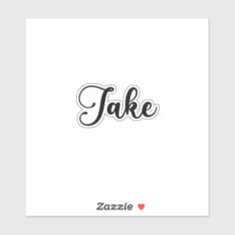 Jake Name - handgeschreven kalligrafie Sticker