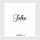 Jake Name - handgeschreven kalligrafie Sticker (Vel)