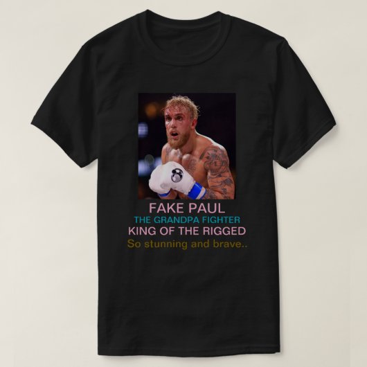 Jake Paul De opa vechter T-shirt (Design voorkant)