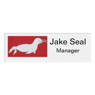 Jake Seal Kleine Naamlabel Naambadge